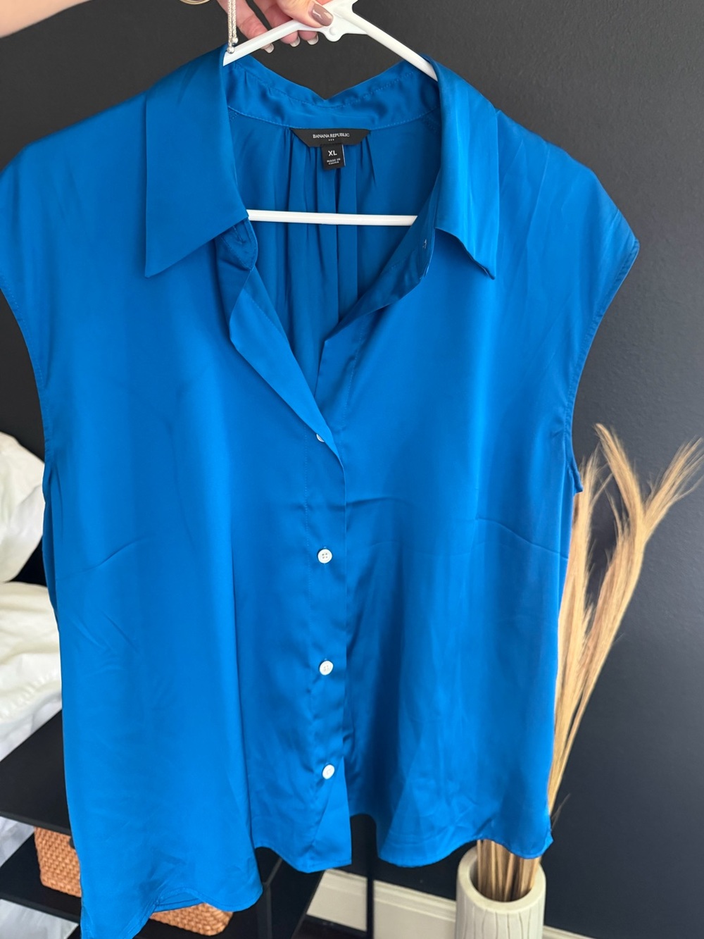 Banana republic blue blouse